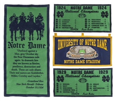 Vintage Notre Dame National Championship Banner Collection (4)